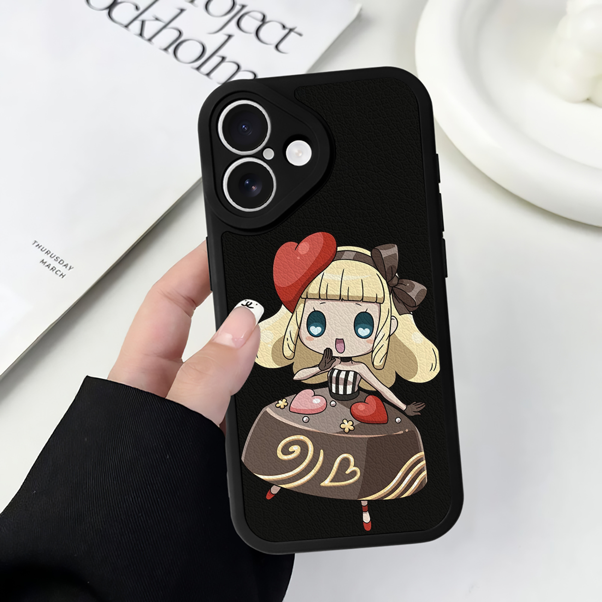 （画像用） 妖怪ウォッチ Yo-kai Watch 【iPhone 16シリーズ対応】シリコンスマホケース（レザー調） 材質：シリコン